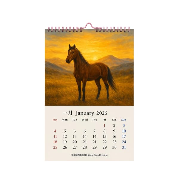 WhatsApp Image 2026-07-20 at 6.07.11 PM (1) Wire-Bound Wall Calendar - Image 1